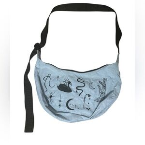 Light Blue Baggu Ballet Icons Medium Nylon Tote